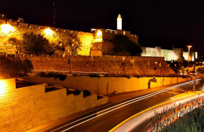 220. Вечерний Иерусалим. Лазерное шоу на Армон ха-Нацив