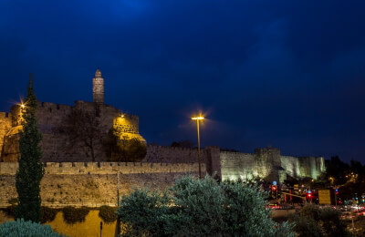 220. Вечерний Иерусалим. Лазерное шоу на Армон ха-Нацив