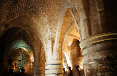 171. Akko. Halls of the Crusaders. Mearat Keshet