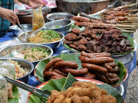 Morning market in Laos